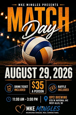 MKE Mingles presents Match Day for Singles - Volleyball | OPE! Brewing Co.