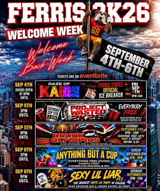 FERRIS STATE WELCOME WEEK | Metro Night Club