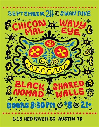 Wavy Eye EP Release w/ Chicon Mal, Black Nomad, & Shared Walls | Swan Dive