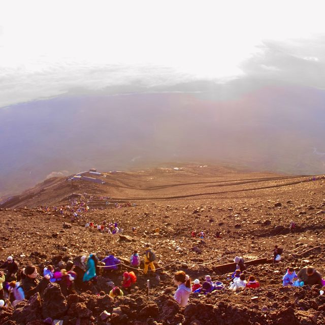 真夏の富士山登山