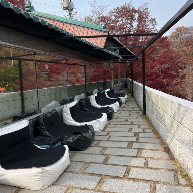 韓国/ソウル【牛耳洞】紅葉がとても綺麗に見える大型カフェ🍁💛