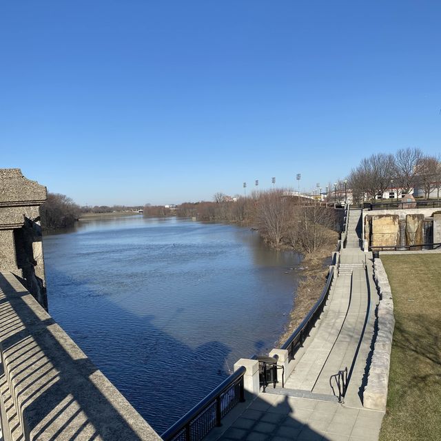 Amazing river park in Indianapolis