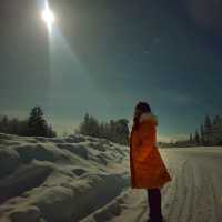 ล่าแสงเหนือที่รัสเซีย ในคืนพระจันทร์เต็มดวง