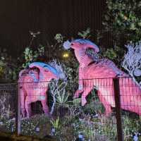 Christmas Lights With The Dinosaurs