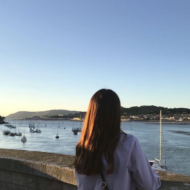 [영국 웨일즈] 노을이 질 때 바라보는 콘위의 풍경