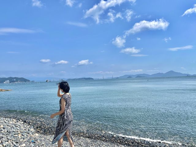 이국적인 흑진주 몽돌 해수욕장에서 바캉스 즐기기💙