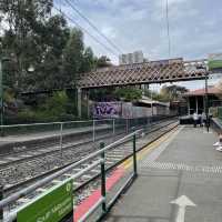 graffiti along south Melbourne market