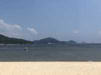Silvermine Beach for picnic in Mui Wo Island. 
