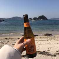 산호빛 백사장이 아름다운 “비진도”