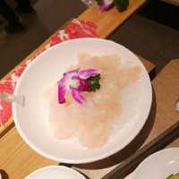 豬肚雞湯巨好味，飲完湯後打邊爐