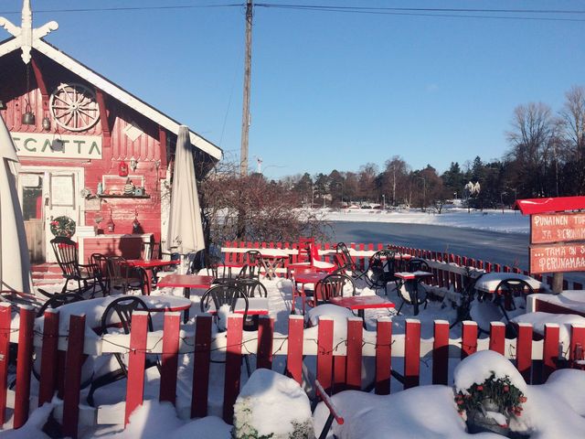 Picturesque Cafe Regatta in Helsinki❄️✈️🇫🇮