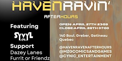 Haven Raven': Syvyl, Dazey Lanes, Furrit or Friendz | 140 Bd Gréber