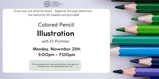 Colored Pencil Illustration With Eli Portman | Fenway Community Center