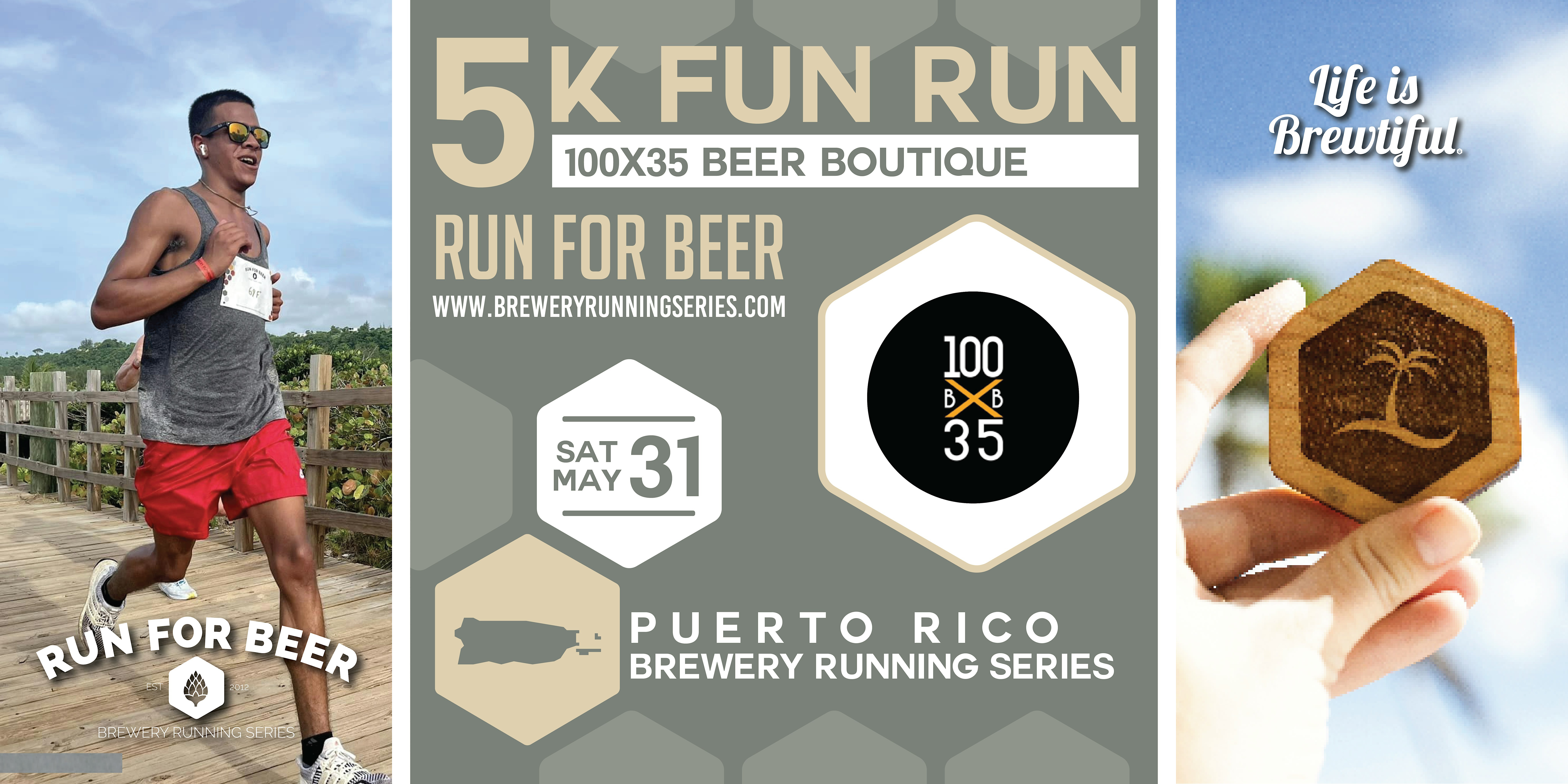 5k Beer Run x 100x35 Beer Boutique | 2025 PR Brewery Running Series | 100x35 Beer Boutique