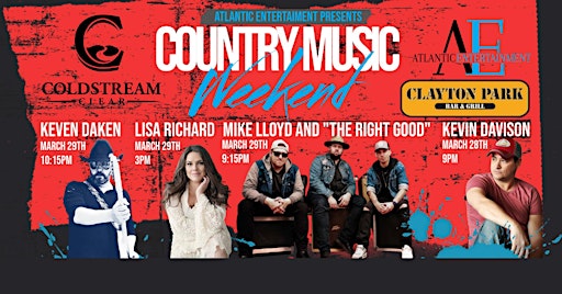 Atlantic Entertainment - Country Music Weekend | Clayton Park Bar & Grill