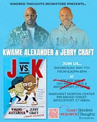Kindred Thoughts Bookstore Presents: Kwame Alexander and Jerry Kraft | Margaret Morton Government Center