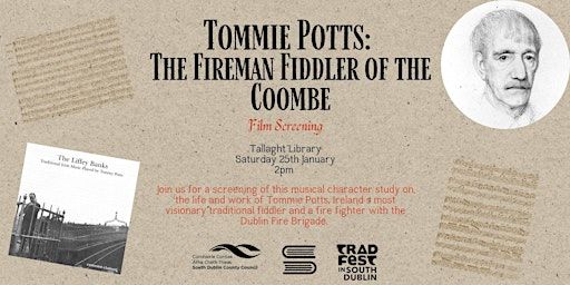 Tommie Potts: The Fireman Fiddler of the Coombe | Tallaght Library