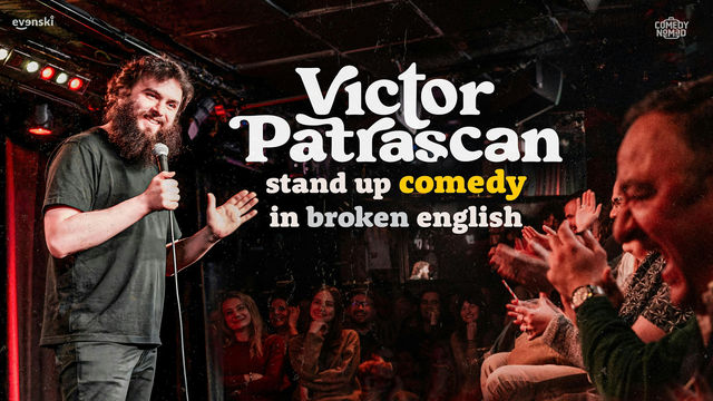 Stand up Comedy in broken English • Victor Patrascan in Bordeaux | Fire walk