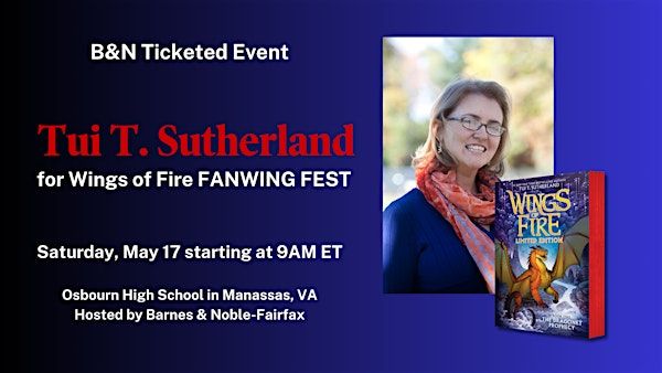 Tui T. Sutherland's Wings of Fire FanWing Fest in Manassas, VA! | Osbourn High School