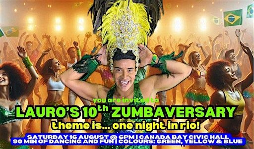 Lauro's Zumba®️ 10th Anniversary - One Night In Rio | City of Canada Bay