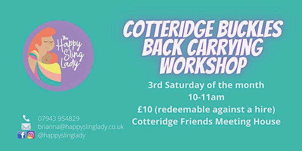 Back Carrying Workshop | Cotteridge Quaker Meeting House