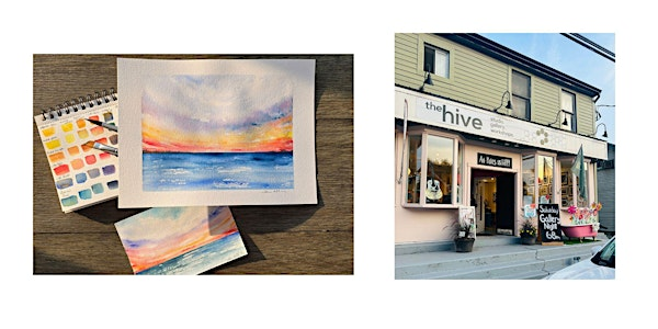 Watercolour sunset... Yes you can! With Sam Miller | 363 Main Street Bath