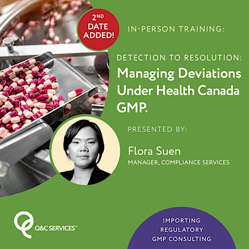 2ND SESSION ADDED: Managing Deviations Under Health Canada GMP | 2000 Argentia Road, Plaza 2,  Suite 220, Mississauga, ON L5N 1V8 Canada