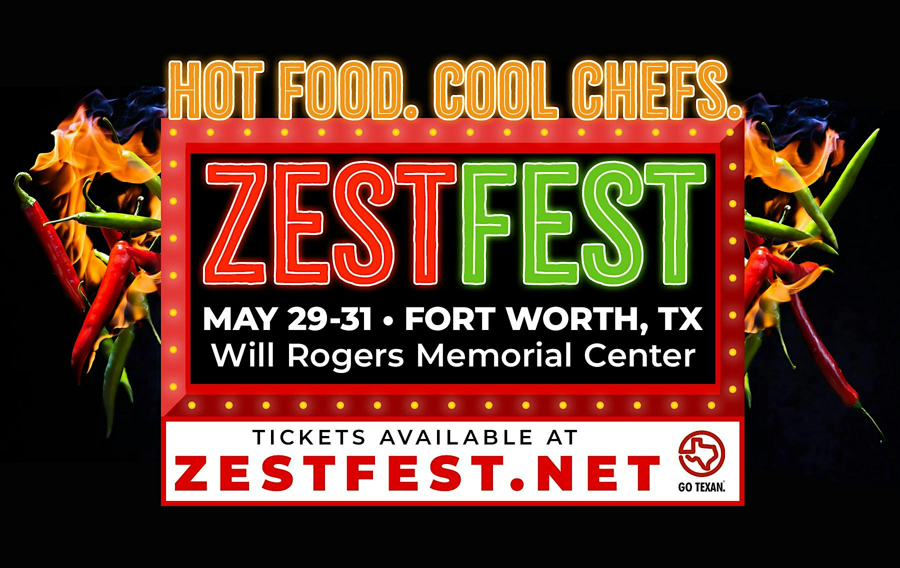 ZestFest 2026  Spicy Food and BBQ Festival May 29 -31 2026 | Amon G. Carter Jr. Exhibits Hall
