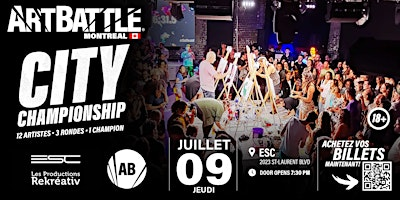 Art Battle Montréal Championnat! -  9 Juillet | 2023 Boul. Saint-Laurent