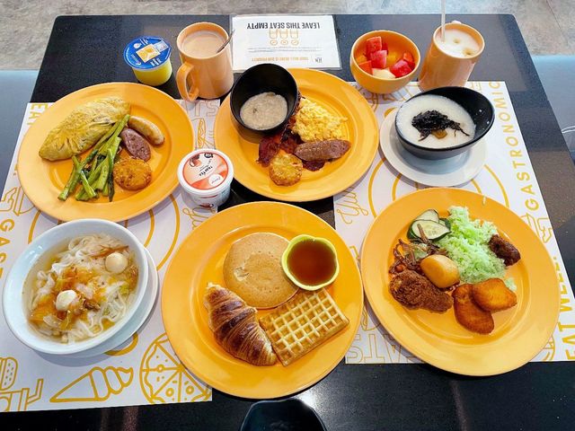 Hotel buffet breakfast