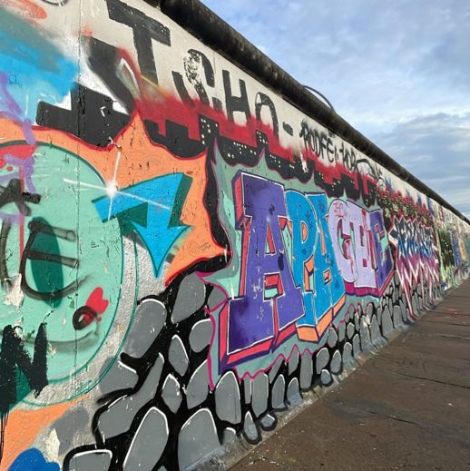 east and west side of berlin wall