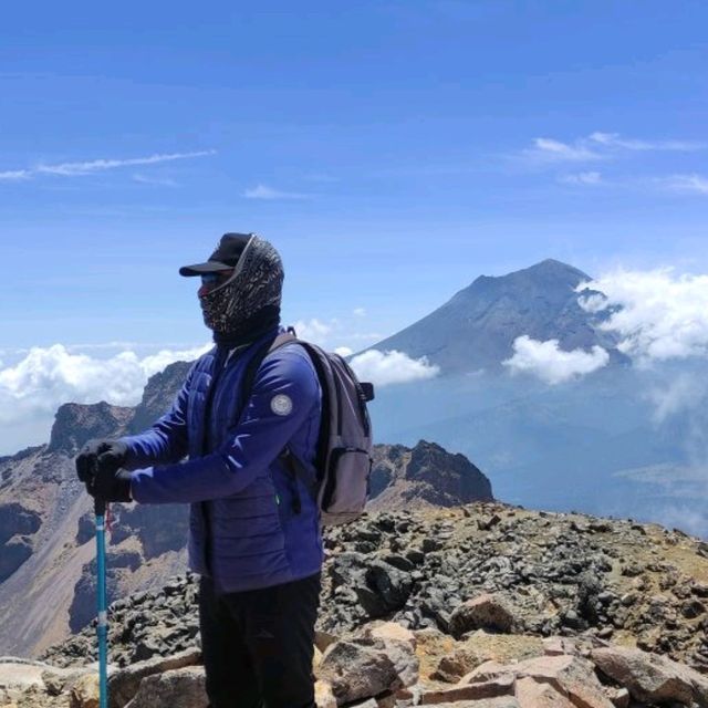 Hiking at National Park Iztatcihuatl 