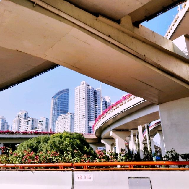 Shanghai, a busy city. 