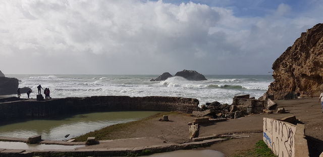 Historical Sutro Bath located in San Franisco