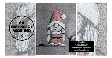 Charcoal Drawing Event "Mrs. Clause" in Stevens Point | Sunset Point Winery