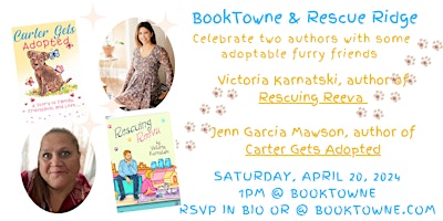 BookTowne Welcomes Jenn Garcia Mawson, Victoria Karnatski & Rescue Ridge | BookTowne