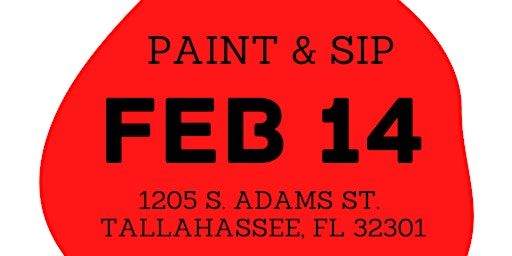 Valentine's Day Paint and Sip Paint Party Hosted by The Fuzzy Pineapple | 1205 S Adams St