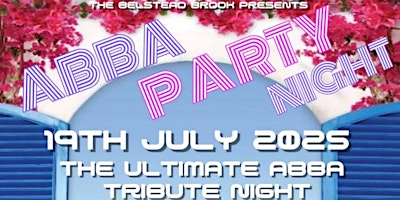 ABBA Party Night 19th July 2025 Ipswich 4 Piece Band & DJ | Muthu Belstead Brook Hotel