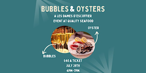 Bubbles and Oysters | Quality Seafood Market
