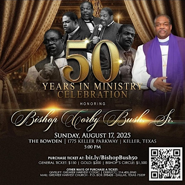 Bishop Corby Bush, Sr. 50 Years in Ministry Celebration | The Bowden