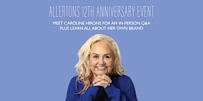 Skincare Q&A with Caroline Hirons: Allertons 12th Anniversary Event | LS2 7AR