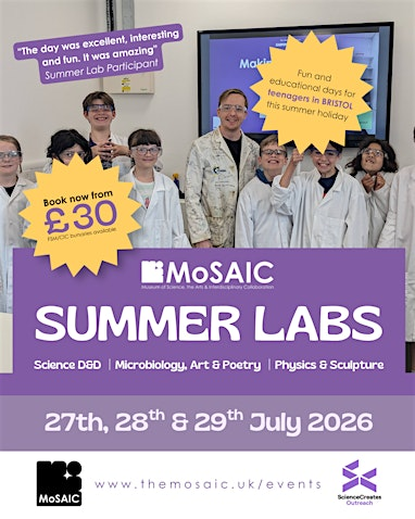 Summer Labs: Day 2 Microbiology , Visual Art and Poetry (Tues 28th) | Science Creates - Old Market