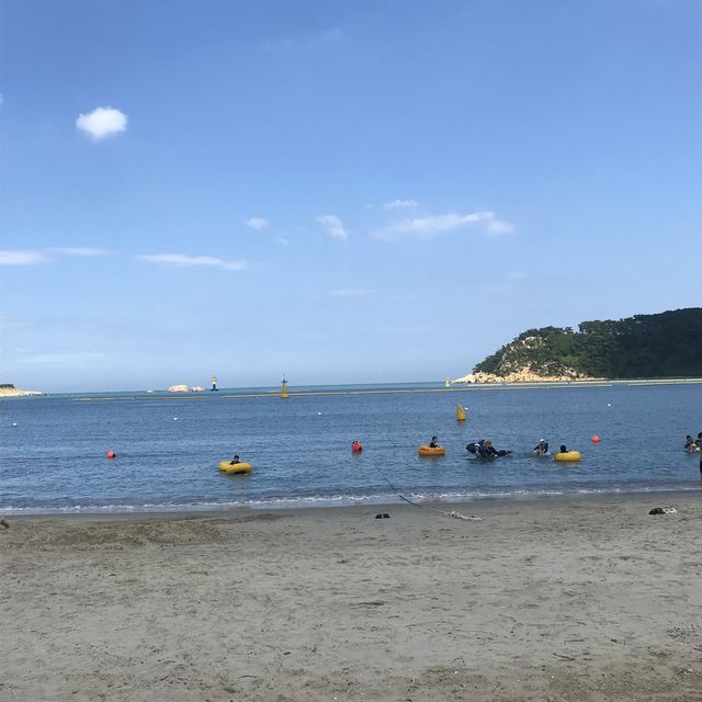한여름밤의 꿀, 울산 "일산지 해수욕장"에서 