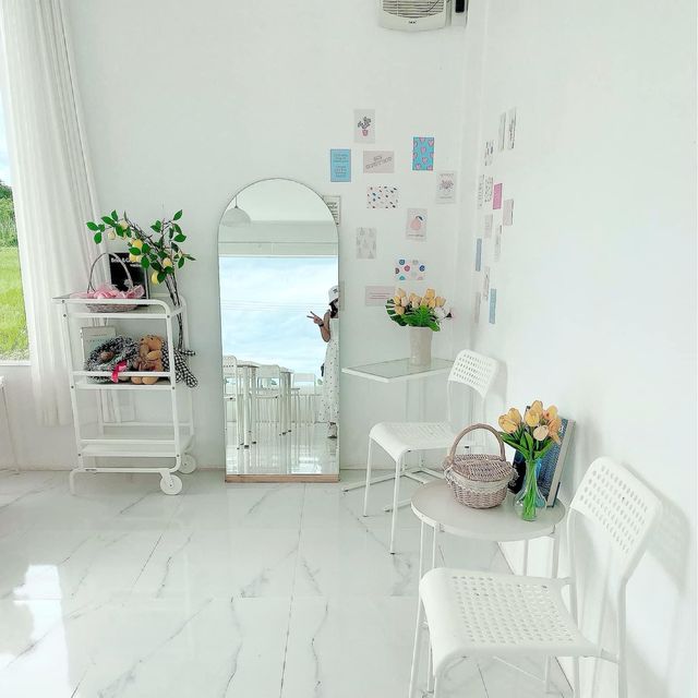 The white space.