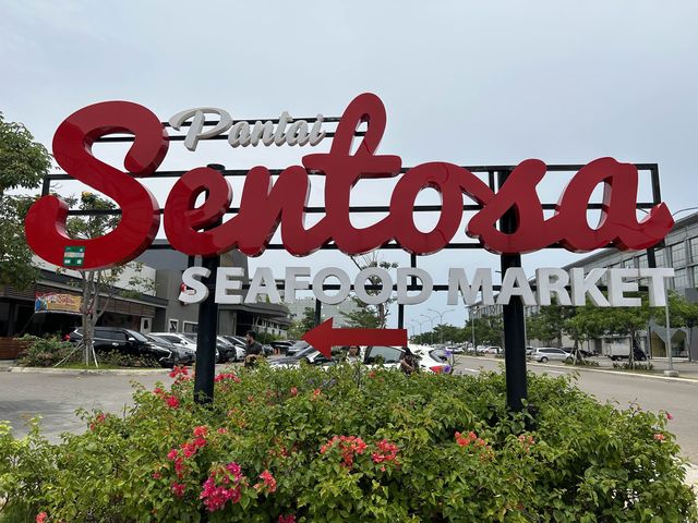 Seafood market in a restaurant 