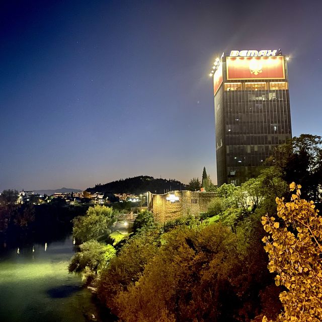 day and night view of Podgorica 