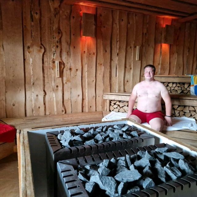 Ready for this? Bavaria Sauna