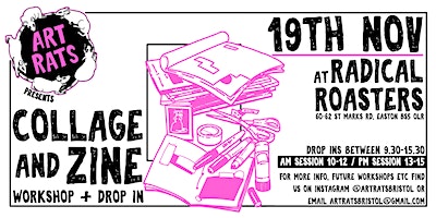 COLLAGE and ZINE MAKING with ART RATS | Radical Roasters Coffee Roasters