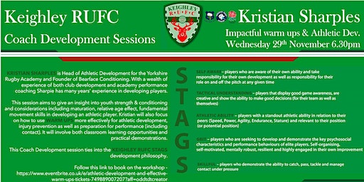 Athletic Development and Effective Warm Ups | Keighley Rugby Union Football Club