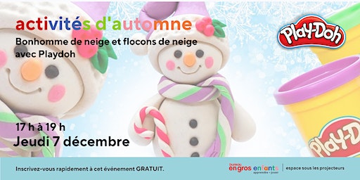 Bonhomme de neige et flocons de neige avec Play-Doh | Staples Laval